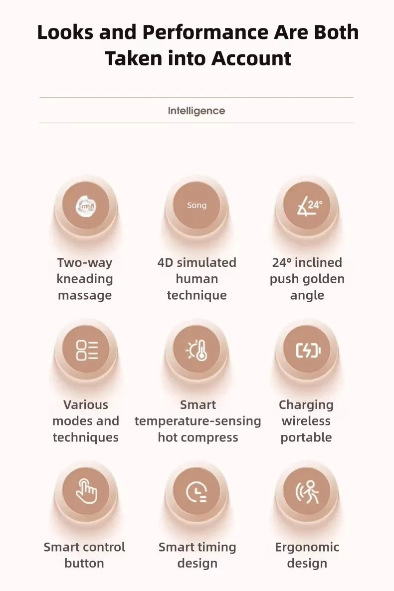 Multifunction Electric U-Shaped Neck Massager Shawl with 4 Buttons Shiatsu Kneading Heating Fatigue Relief Best Gift for Parents
