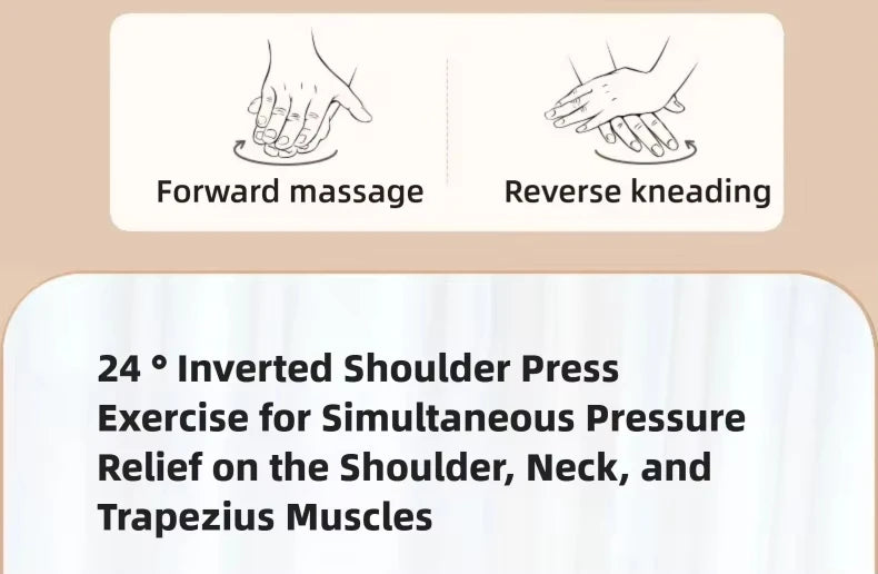 Multifunction Electric U-Shaped Neck Massager Shawl with 4 Buttons Shiatsu Kneading Heating Fatigue Relief Best Gift for Parents
