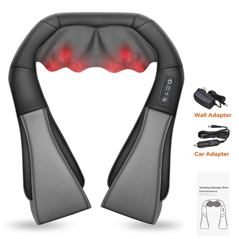 4D Shiatsu Neck and Shoulder Massager With Heat