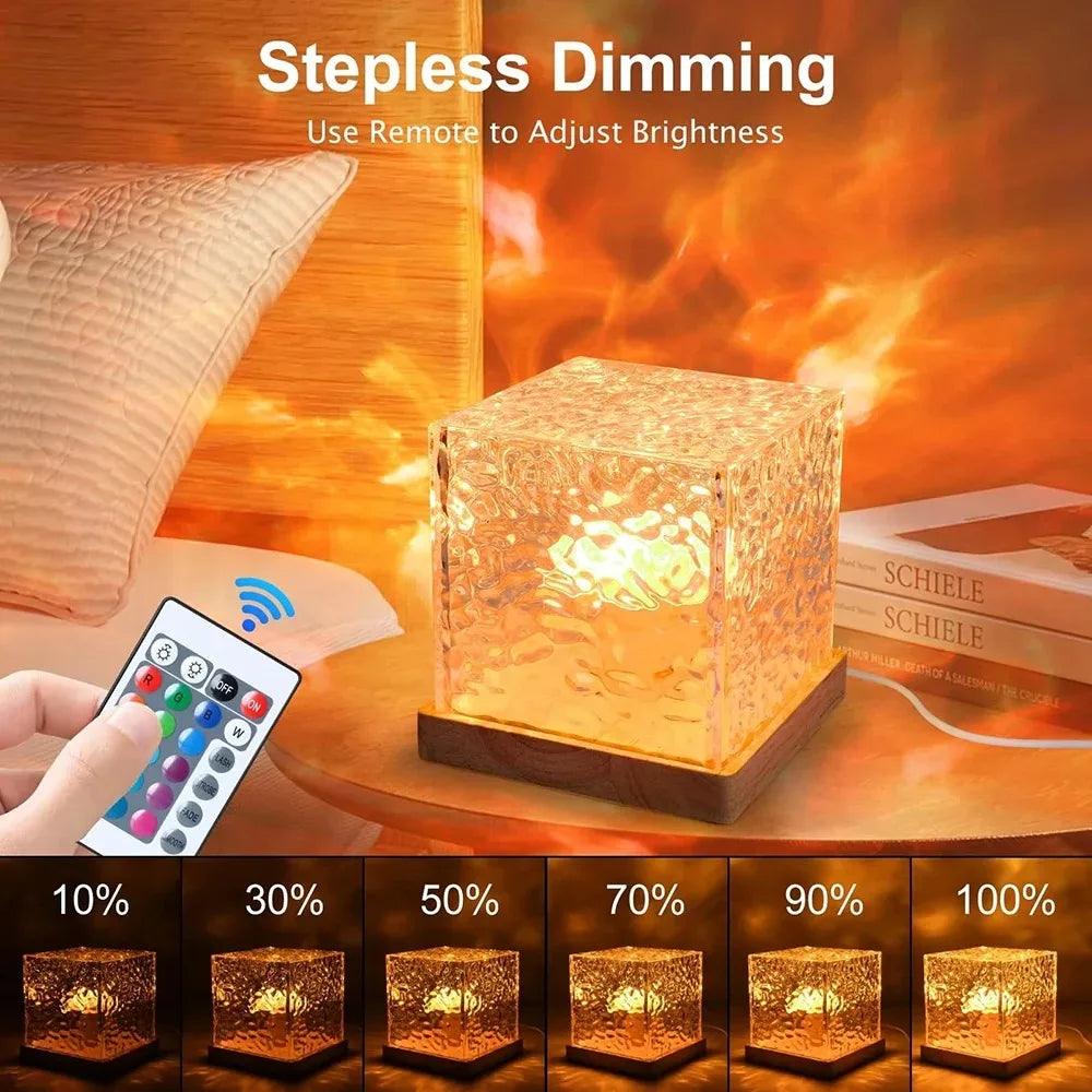 Newest 16 Colors Dynamic Water Ripples/Aurora Night Light Projection L ...