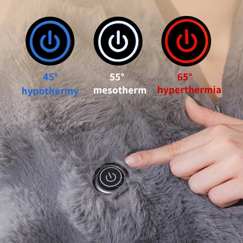 Portable Electric Blanket Usb Shawl Blanket with Double-layer Flannel Portable Electric Throw with 3 Temperature Wearable